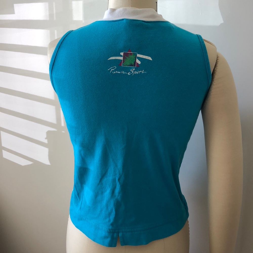 80’s style Puma Sport tank top with side strip